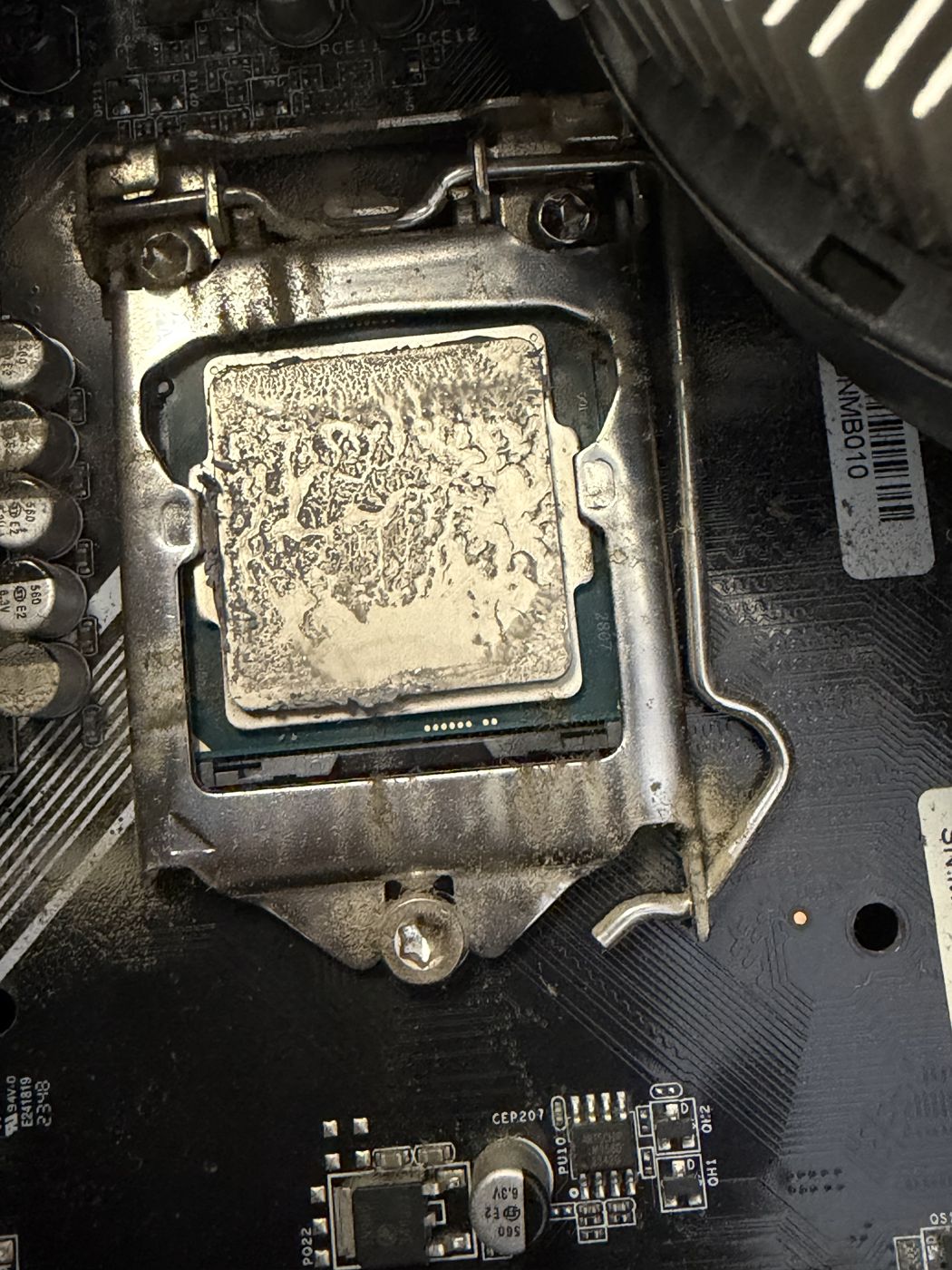 Board-level CPU socket cleaning and repair at 2A Electronics Chicago